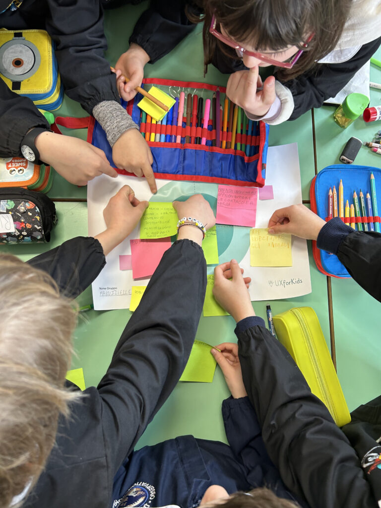 Gioco per incentivare la raccolta differenziata in classe: gli studenti della Scuola Primaria di Rosate, con UXforKids, hanno ideato soluzioni creative per promuovere solidarietà, inclusione e parità di genere.