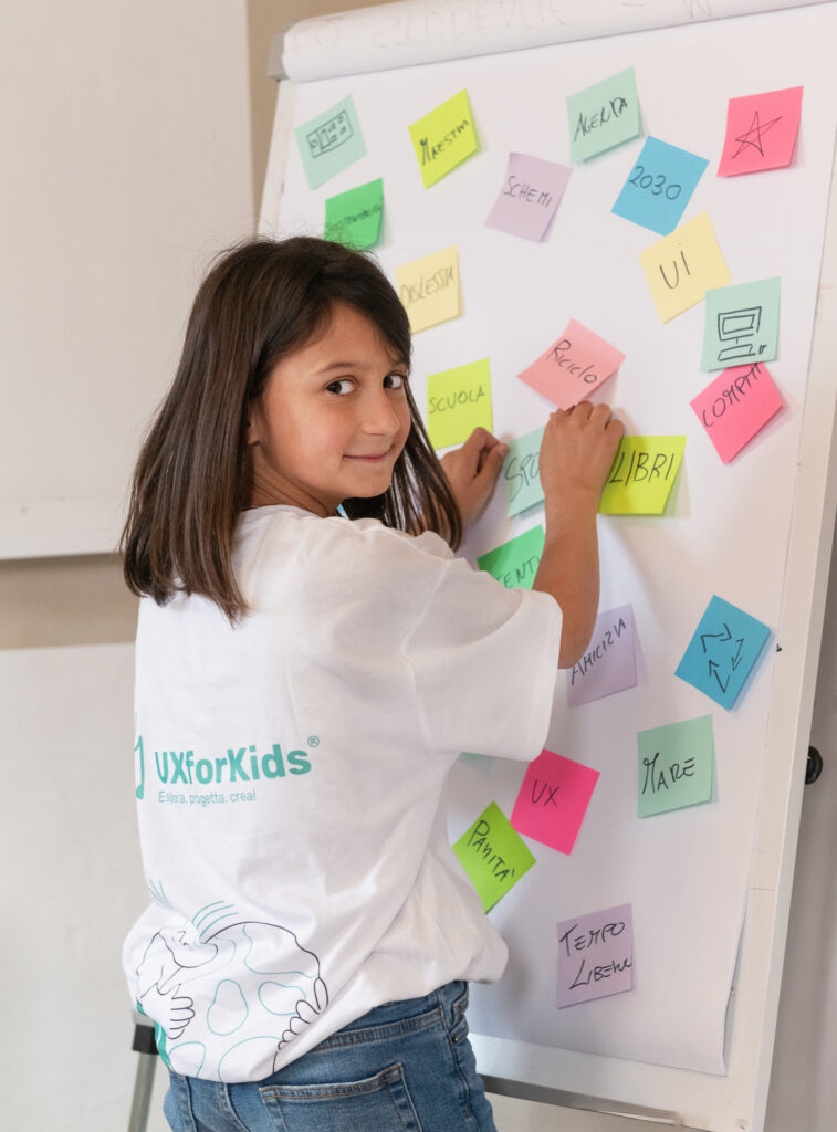 UXforKids workshop di brainstorming